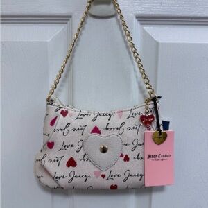 Juicy Couture Crystal V-Love Letter Pouch